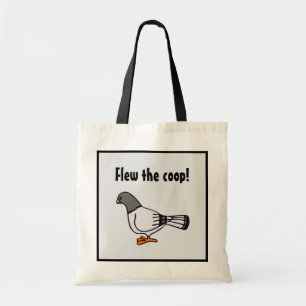 Tote Bag Carte postale de nouvelle adresse de pigeon gris l