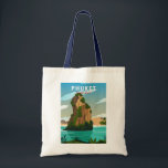 Tote Bag Carte postale Phuket Thailand Retro<br><div class="desc">Conception de l'illustration vectorielle Phuket. Il se compose de l'île de Phuket,  la plus grande île du pays,  et de 32 îles plus petites au large de ses côtes. Il se trouve au large de la côte ouest de la Thaïlande continentale dans la mer d'Andaman.</div>