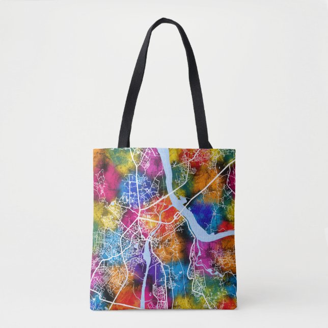 Tote Bag Carte Thane Maharashtra (Devant)