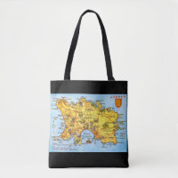 Carte vintage de Jersey