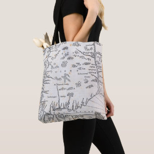 Tote Bag Carte vintage du Connecticut