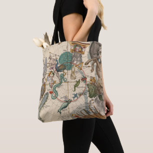 Tote Bag Carte vintage du Pôle du sud