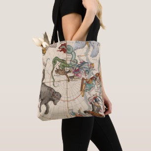 Tote Bag Carte vintage du pôle Nord