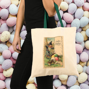 Tote Bag Cartes de vœux de Pâques victoriennes vintage avec