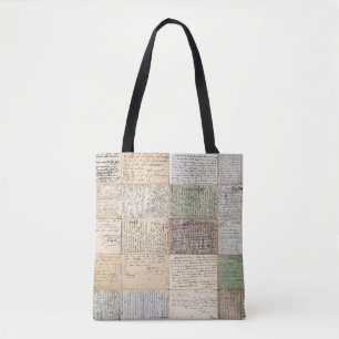Tote Bag Cartes postales anciennes Arrière - plan Vintage f
