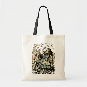 Tote Bag Cartes vintages Alice Flying Cards Sombre