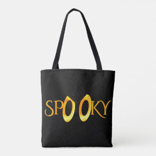 Tote Bag Cartographie éffrayante des yeux avec Monogramme