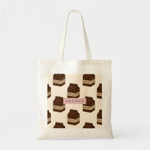 Tote Bag Carton de lait au chocolat doux personnalisé