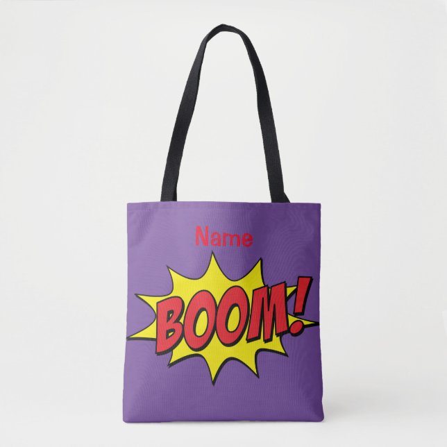 Tote Bag Cartoon Boom Thunder_Cove (Devant)