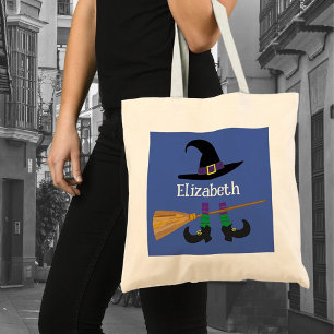 Tote Bag Cartoon Cute Sorcière Casquette Legs personnalisé