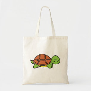 Tote Bag Cartoon de tortue souriante mignonne
