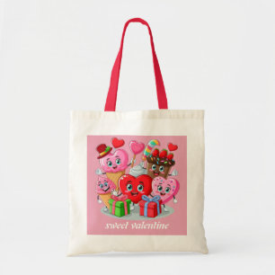 Tote Bag Cartoon Heart & Sweet amis valentine's day