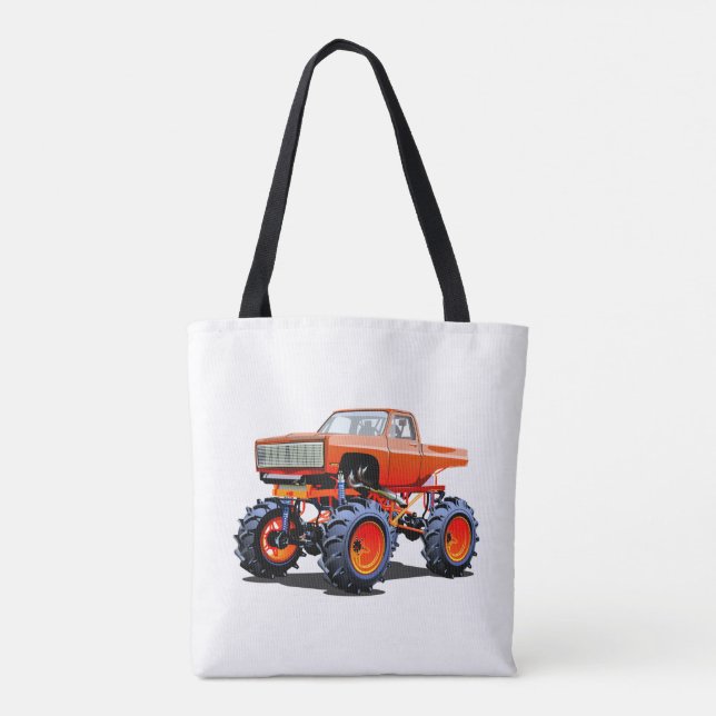 Tote Bag Cartoon monster truck (Dos)