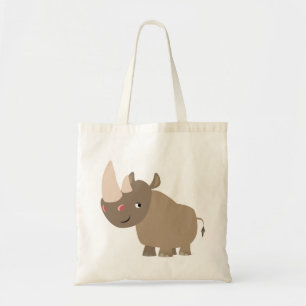Tote Bag Cartoon Rhino très calme
