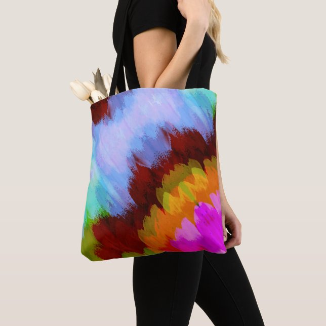 Tote Bag Cascade aquarelle, nature 2 (De près)