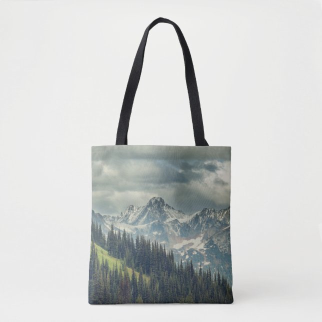 Tote Bag Cascade nord : Majestic Mountain Peak. (Devant)