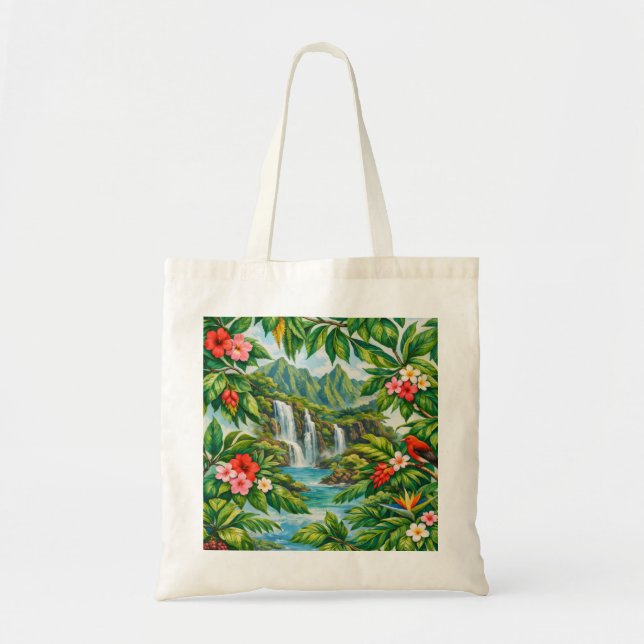 Tote Bag Cascade tropicale de Kauai (Devant)