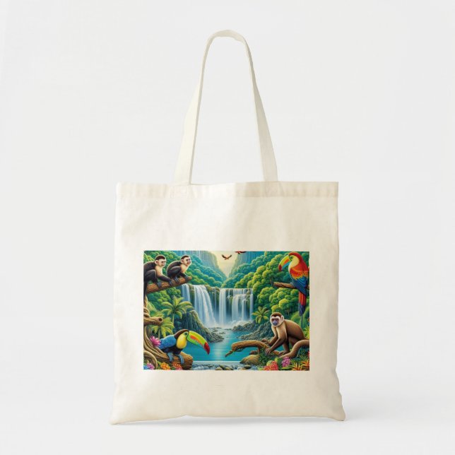 Tote Bag Cascade tropicale de la forêt tropicale (Devant)