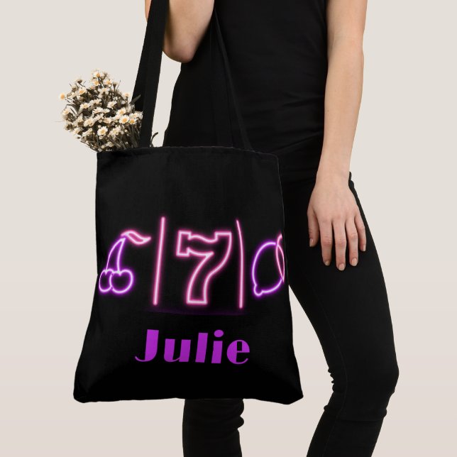 Tote Bag Casino customisé Jeux de filles Trip Fourre-tout (De près)