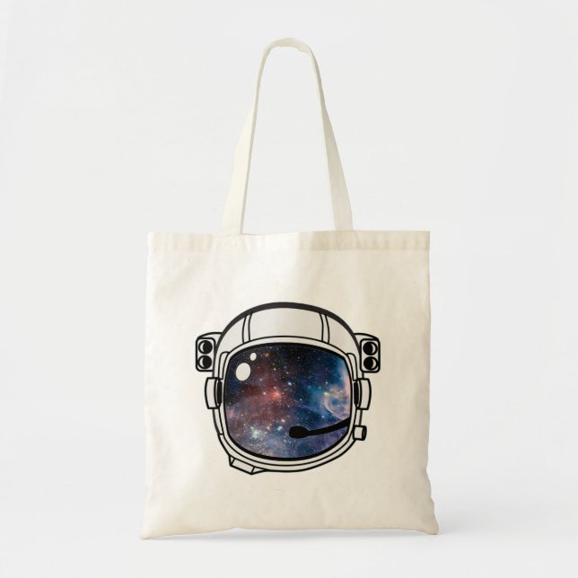 Tote Bag Casque d'astronaute spatiale (Devant)