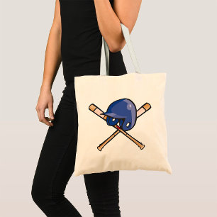 Tote Bag Casque de baseball et chauves-souris