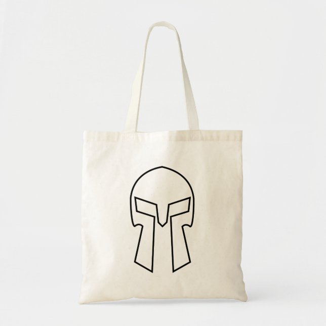 Tote Bag Casque Spartan - Fourre-tout Budget (Devant)