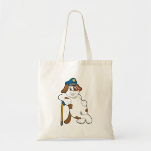 Tote Bag Casquette de police de chien