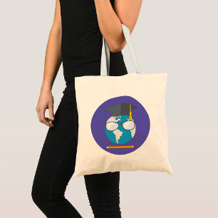 Tote Bag Casquette de remise de diplôme Éducation mondiale