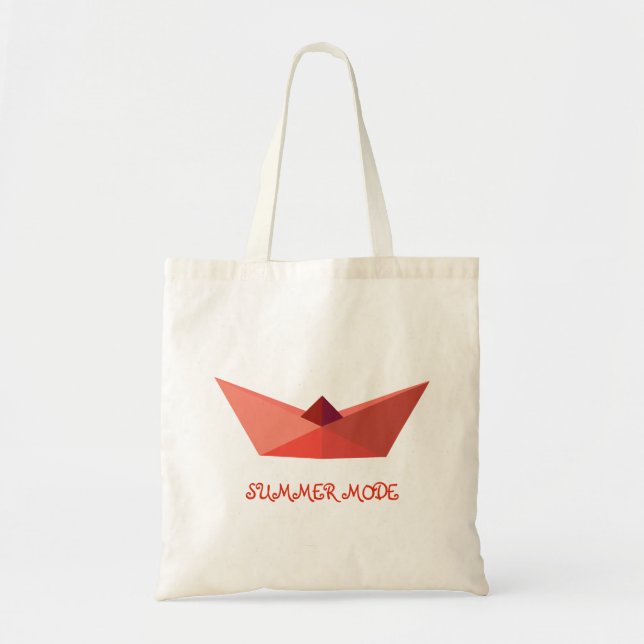 Tote Bag Casquette Origami Summertime Fourre-tout (Devant)