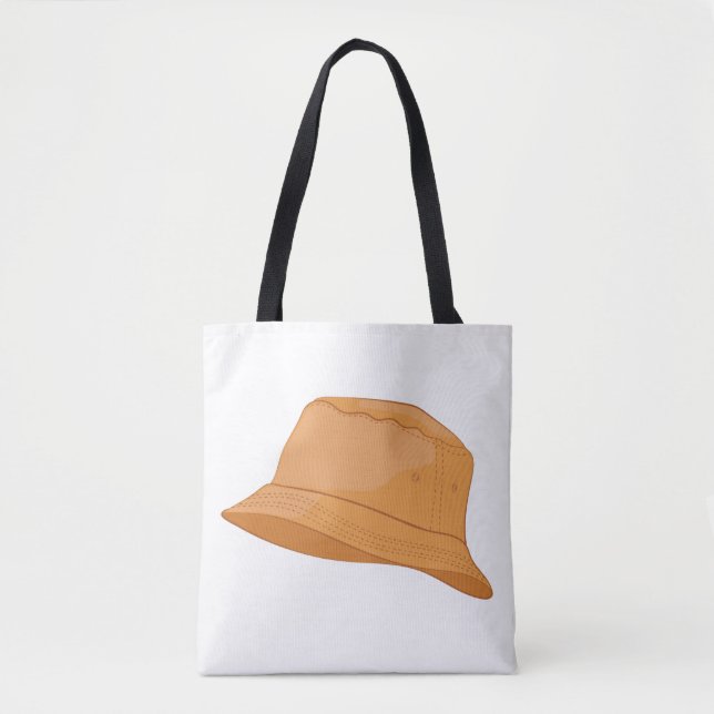 Tote Bag Casquette réaliste du seau (Devant)
