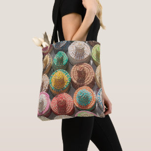 Tote Bag Casquettes tissés colorés