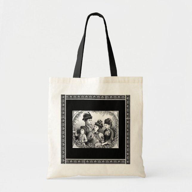 Tote Bag Casquettes vintages (Devant)