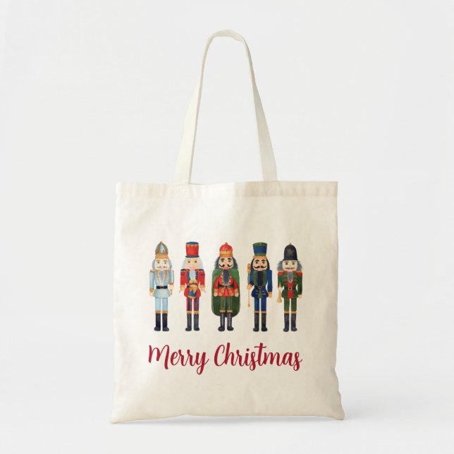 Tote Bag Casse-noisette mignon Joyeux Noël (Devant)