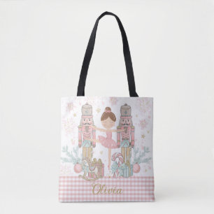 Tote Bag Casse-noisette Whimsical Pastel Rose Ballet de Noë