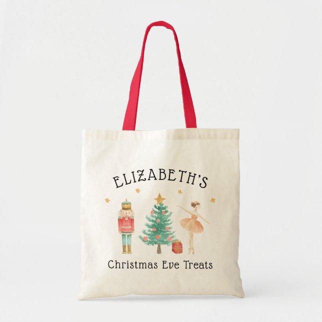Tote Bag Casse-noix personnalisé Ballerina Christmas Eve (Devant)