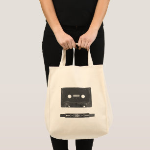 Tote Bag cassette audio rétro
