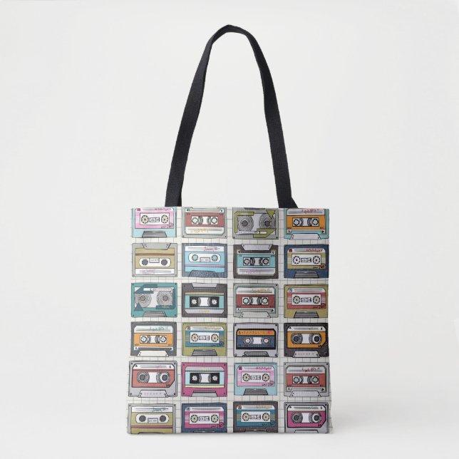 Tote Bag Cassette de musique rétro : Icône nostalgique (Devant)