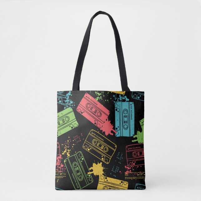 Tote Bag Cassettes Cool style années 90 (Devant)