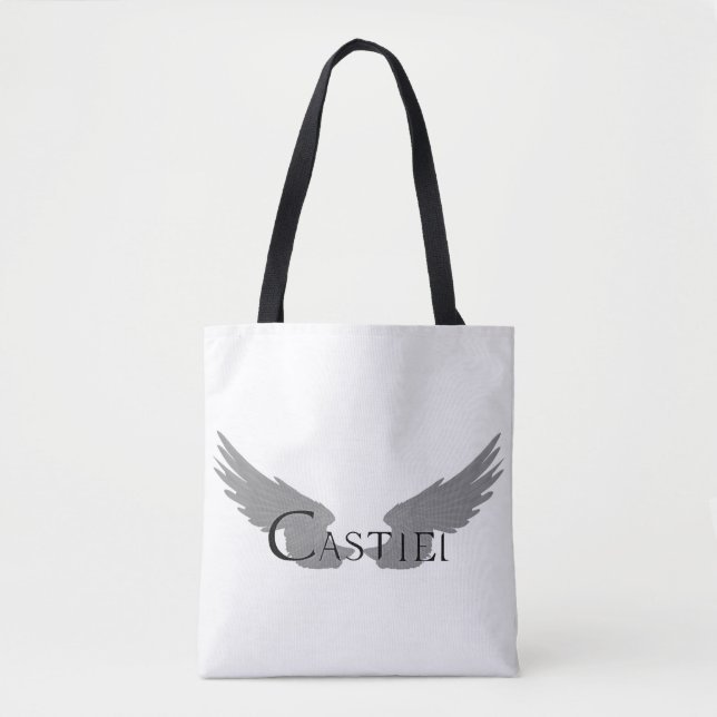 Tote Bag Castiel Falln Avec Ailes Noir (Devant)
