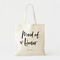 Casual Script | Chic Simple Maid of Honor Cadeau