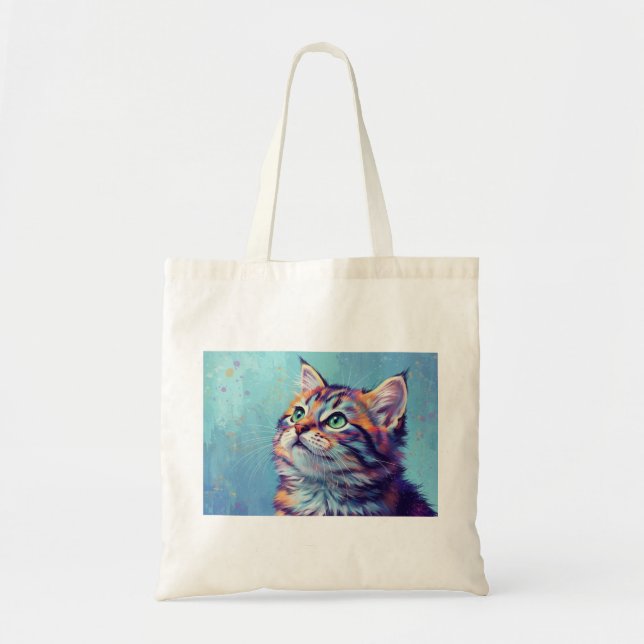 Tote Bag cat art (Devant)