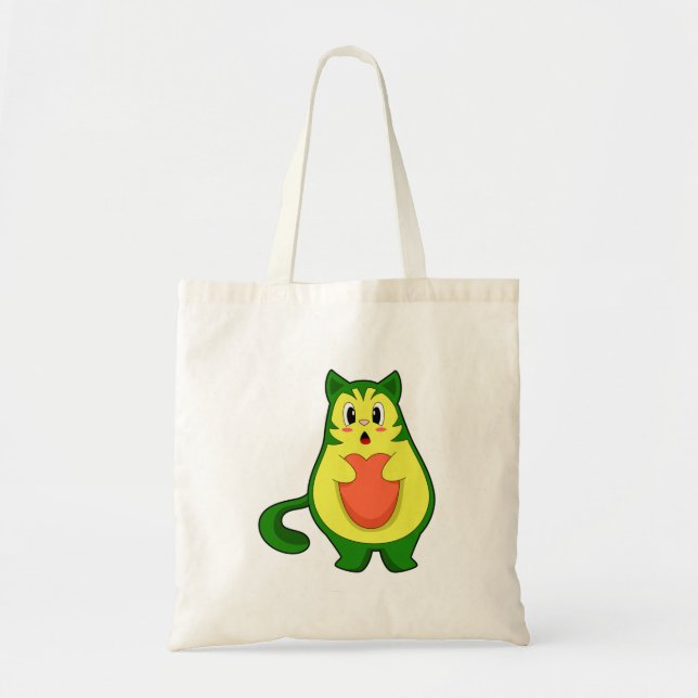 Tote Bag Cat Avocado (Devant)