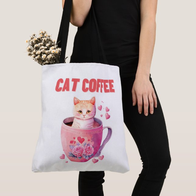 Tote Bag Cat Caffee (De près)