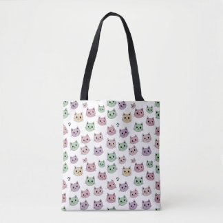 Tote Bag Cat Face Collection