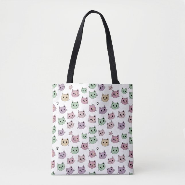 Tote Bag Cat Face Collection (Devant)