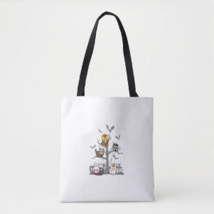 Tote Bag Cat Horror Films Lazy Costume d'Halloween pour Fel