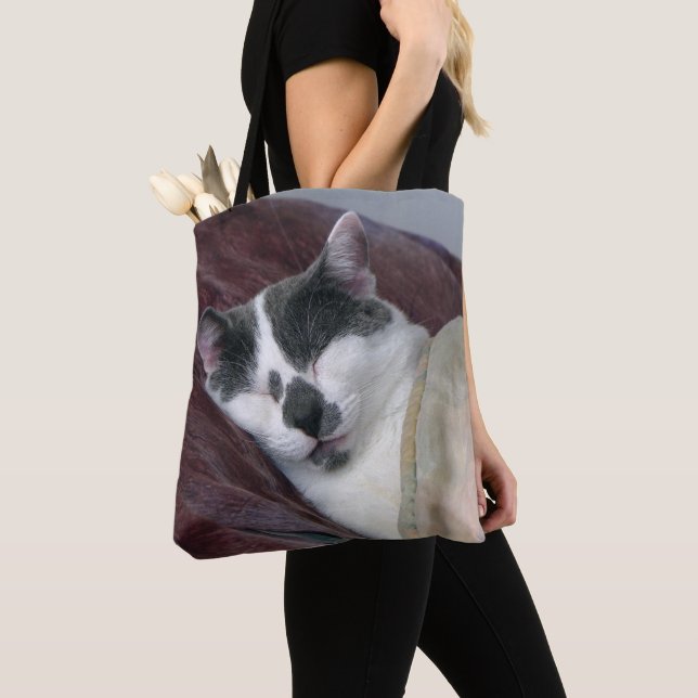 Tote Bag Cat Napping (De près)