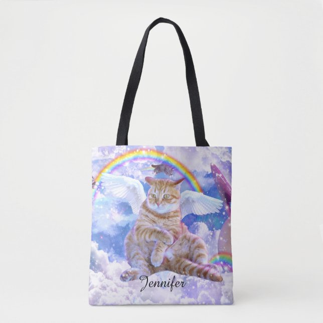 Tote Bag Cat r Unicorn - Caticorn (Devant)