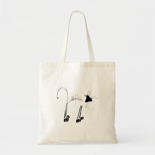 Tote Bag Cat Skeleton (Devant)