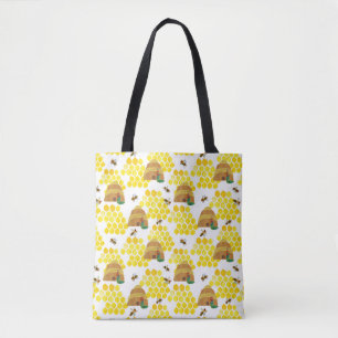 Tote Bag Caterpillar affamé Sauvez le Motif des abeilles